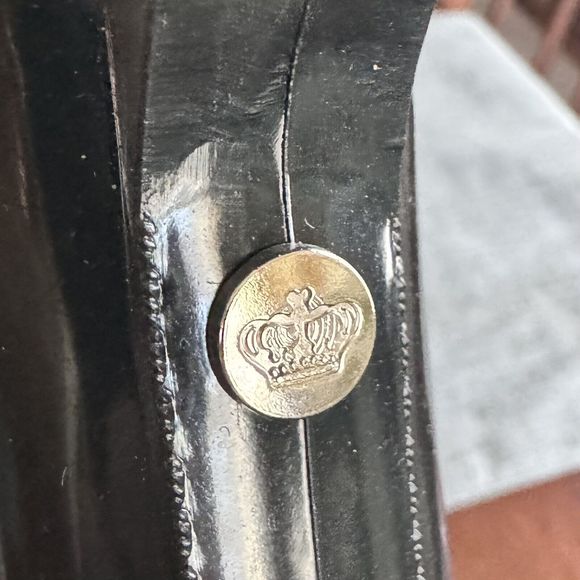 Juicy Couture Tarain Ankle Chelsea Rain Boots Solid Black Pull-On Sz 7 - Picture 12 of 12